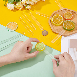 Акриловые палочки для мороженого&nbsp;OACR-WH0111-102