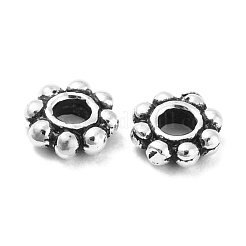 925 cuentas espaciadoras de plata de ley tailandesa&nbsp;LS-STER-D004-01A-AS