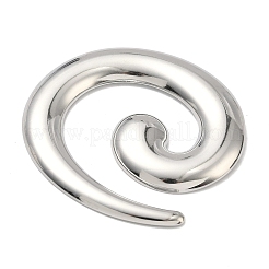 304ステンレススチール製ビッグペンダント  渦巻きチャーム  ステンレス鋼色  58x57.5x4.4mm  穴：2mm&nbsp;STAS-Z192-05P