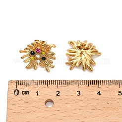 Серьги-гвоздики из нержавеющей стали 304 со стразами EJEW-P316-03G