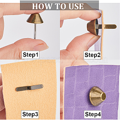 100 шт. 4-х цветные железные гвозди IFIN-GF0001-34C