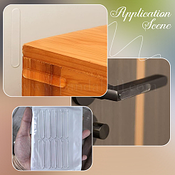 4 лист овальных самоклеящихся накладок на дверные ручки&nbsp;AJEW-SP0004-11C