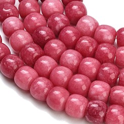 Gefärbt natürlichen weißen Jade Perlen Stränge&nbsp;GG-CBA88FB-01A