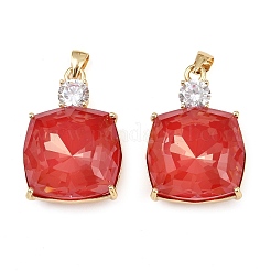 Латунные микро проложить кубического циркония подвески KK-B150-30G-04