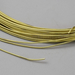 真鍮クラフトワイヤー  ラウンド  生（メッキなし）  24ゲージ  0.5mm  約32.81フィート（10m）/ロール&nbsp;CWIR-WH0016-12E-C