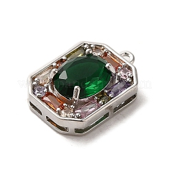 Латунные микро проложить кубического циркония подвески ZIRC-P114-12P