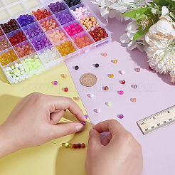 1200шт 24 вида стеклянных бусин&nbsp;GLAD-PH0001-08