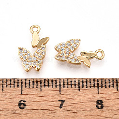 Pendentifs avec zircon cubiques à micro-pavés en laiton&nbsp;ZIRC-T016-25