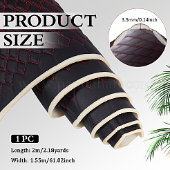 Cuir PVC avec tissu en mousse&nbsp;DIY-WH0671-392D