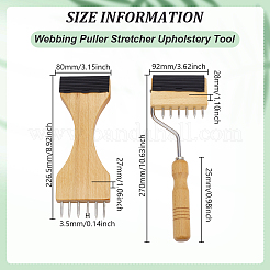 2 Stück 2 Stile Stahl-Webkamm für Webstuhl&nbsp;AJEW-GA0010-41
