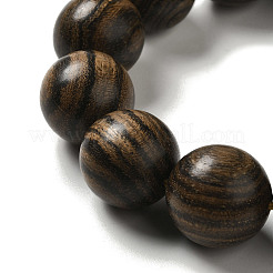 Деревянный шарик браслеты BJEW-B080-29