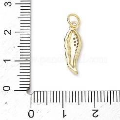 Латунные микро проложить кубического циркония подвески&nbsp;KK-H255-04G-03