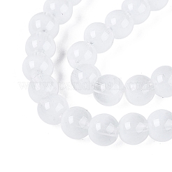 Colliers de perles en verre transparent imitant les yeux de chat&nbsp;GLAA-Q110-01B-01