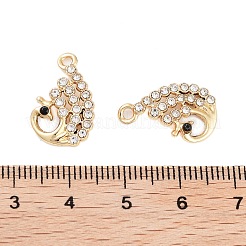 Подвески со стразами из сплава с ультрафиолетовым покрытием&nbsp;ALRI-N058-15KCG