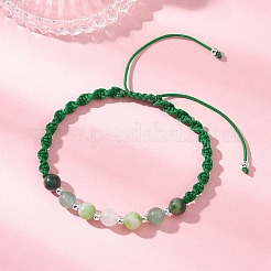 Bracelets tressés en perles rondes pour femmes&nbsp;BJEW-JB12917-05