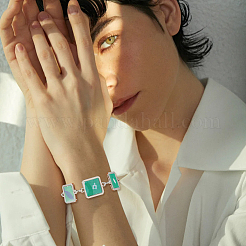 4 комплект сублимационных заготовок для изготовления браслетов из сплава&nbsp;BJEW-FH0001-10A