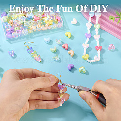 112 шт. 14 стиля УФ-покрытие прозрачные и непрозрачные акриловые бусины&nbsp;MACR-TA0002-32