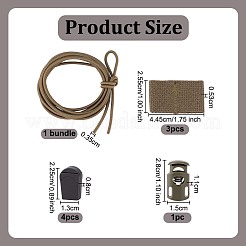 Резиновый ремешок для национального флага. Многофункциональный тактический рюкзак для активного отдыха.&nbsp;AJEW-OC0014-97A