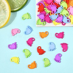 100 шт. украшения для детского душа акриловые детские ножки подвески&nbsp;MACR-YW0004-07