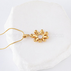 3 шт. корейский стиль нержавеющая сталь нерегулярные ожерелья с подвеской в виде цветка для офиса повседневная одежда JJ9305