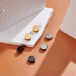 6 шт. 3-х цветные серьги-манжеты из нержавеющей стали 304 Vortex EJEW-UN0002-74