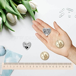 201 памятная монета из нержавеющей стали для лиц AJEW-CN0002-07B