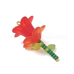 8 шт. подвески-цветы из стеклянных бусин&nbsp;PALLOY-MZ01195