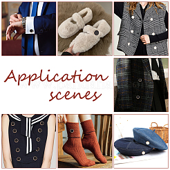 40 шт. 10 стильных пуговицы из сплава с тремя отверстиями на ножке DIY-GA0003-56