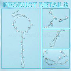 2 cavigliera con catene in lega&nbsp;AJEW-GA0007-85S