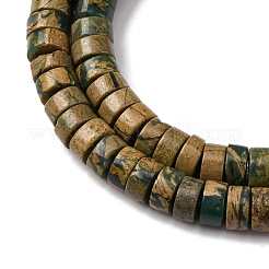 Нити бусин из натурального камня вердит&nbsp;G-L624-I11-3x6mm