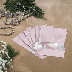 40 шт. прямоугольные пакеты из композитного материала с прозрачным окном и застежкой-молнией в майларе ABAG-LP0001-38A