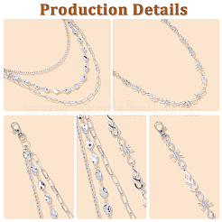 2 шт. 2 стиля ремней из сплава для брюк&nbsp;AJEW-GF0011-94