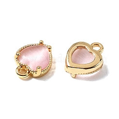 Сердце латунные амулеты&nbsp;KK-D024-02A-G