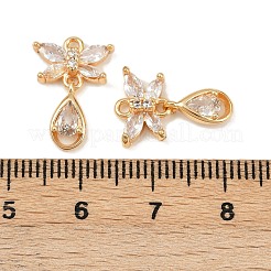 Латунные микро проложить кубического циркония подвески KK-F906-04G