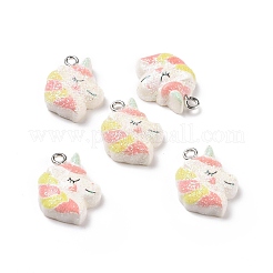 Подвески из непрозрачной смолы RESI-J023-14E