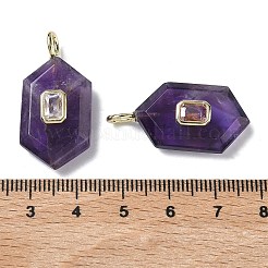 Граненые подвески из натурального аметиста&nbsp;G-F819-01G-03