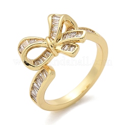 Кольца из латуни с микропаве RJEW-C120-27A-G