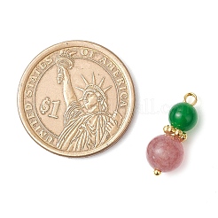 10 шт. 10 стиля смешанных камней круглые бусины подвески&nbsp;PALLOY-JF04085