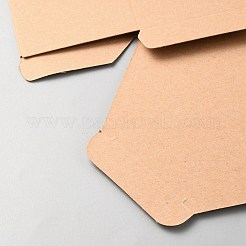 Scatole regalo esagonali per la conservazione della carta con cordino di iuta&nbsp;CON-WH0095-31