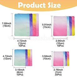 50 шт. 4 стильных двухцветных прямоугольных пластиковых подарочных пакета с застежкой-молнией OPP-FS0001-19A-3