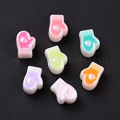 УФ-покрытие Радужные переливающиеся акриловые европейские бусины SACR-E009-44