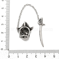 Подвески из хирургической нержавеющей стали 316 с микропаве из кубического циркония&nbsp;STAS-D304-16AS