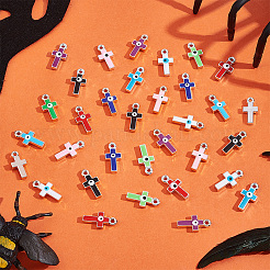 64 шт. 16-х цветные подвески из пластиковой эмали ccb CCB-PH0001-23