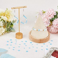 300 шт. 3 вида непрозрачных стеклянных бусин с 2 отверстиями SEED-SC0001-16B