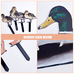 Piquet de jardin en acrylique à motif double face&nbsp;AJEW-WH0348-02D