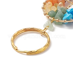 Брелок из натурального зеленого авантюрина X1-KEYC-JKC00435-03