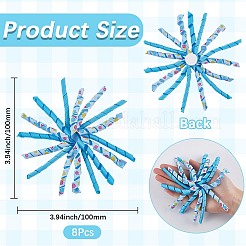 8 шт банты из тканевой вьющейся ленты AJEW-SP0001-48C