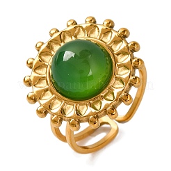 Круглые натуральные смешанные кольца из камня RJEW-Q822-16G