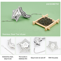 4 infusore per tè in acciaio inossidabile 304&nbsp;AJEW-DC0001-01