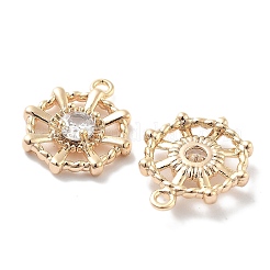 Латунь стекло кулоны KK-M102-33G-01